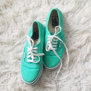 Mint green Vans size 6 womens